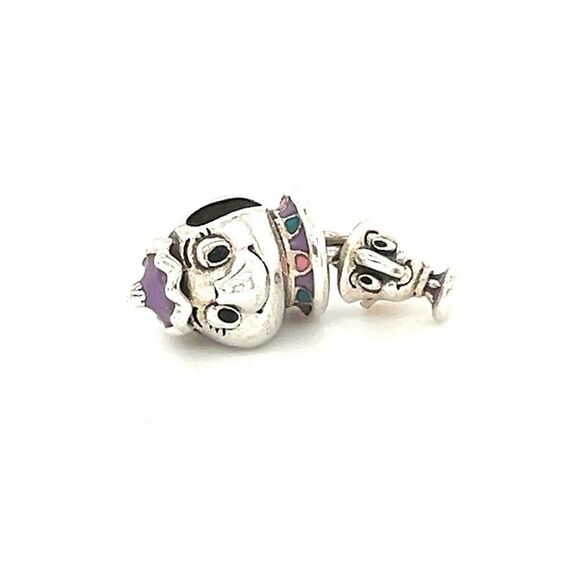 Pandora Disney Beauty & The Beast Mrs Potts and Chip Charm - Picture 1 of 5
